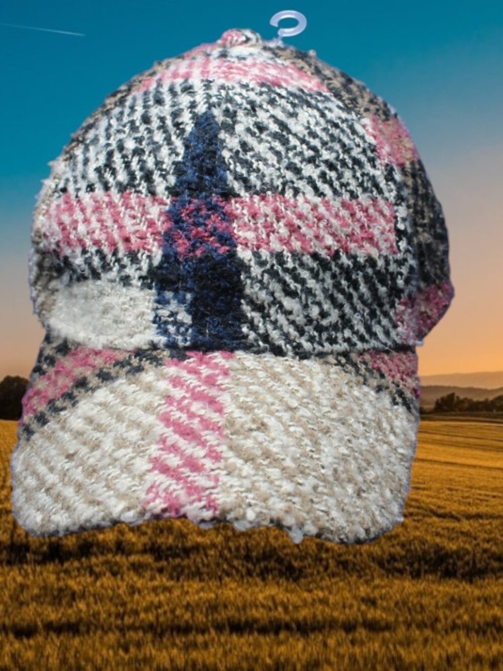 David And Young Adult Flannel carpet Hat Cap Soft Adjustable